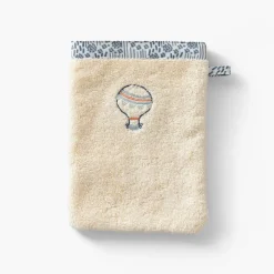 Gants De Toilette|Carré Blanc Gant de toilette coton bio Dandine paille