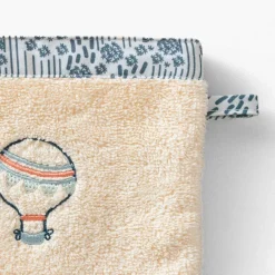 Gants De Toilette|Carré Blanc Gant de toilette coton bio Dandine paille