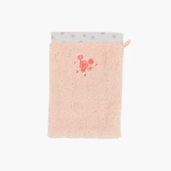 Gants De Toilette|Carré Blanc Gant de toilette coton biologique Devine blush