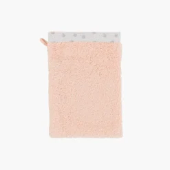 Gants De Toilette|Carré Blanc Gant de toilette coton biologique Devine blush