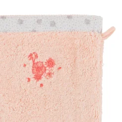 Gants De Toilette|Carré Blanc Gant de toilette coton biologique Devine blush