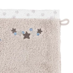 Gants De Toilette|Carré Blanc Gant de toilette coton biologique Devine lin