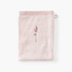Gants De Toilette|Carré Blanc Gant de toilette coton et viscose de bambou Aura nude