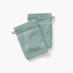 Gants De Toilette|Carré Blanc Gant de toilette coton Lola II argile