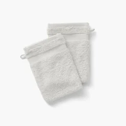 Gants De Toilette|Carré Blanc Gant de toilette coton Lola II perle