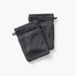 Gants De Toilette|Carré Blanc Gant de toilette coton Lola II ardoise