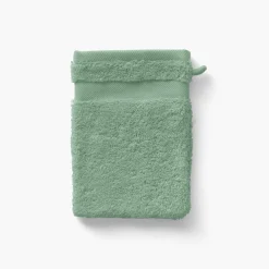 Gants De Toilette|Carré Blanc Gant de toilette coton Lola II sauge