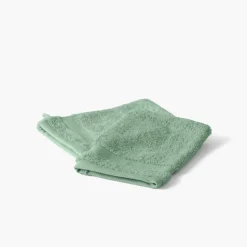 Gants De Toilette|Carré Blanc Gant de toilette coton Lola II sauge