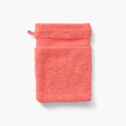 Gants De Toilette|Carré Blanc Gant de toilette coton Lola II corail
