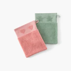Gants De Toilette|Nouveautés Bébénew|Carré Blanc Gant de toilette coton Monjour eucalyptus