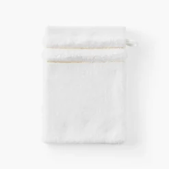 Gants De Toilette|Carré Blanc Gant de toilette coton Mon Ange blanc