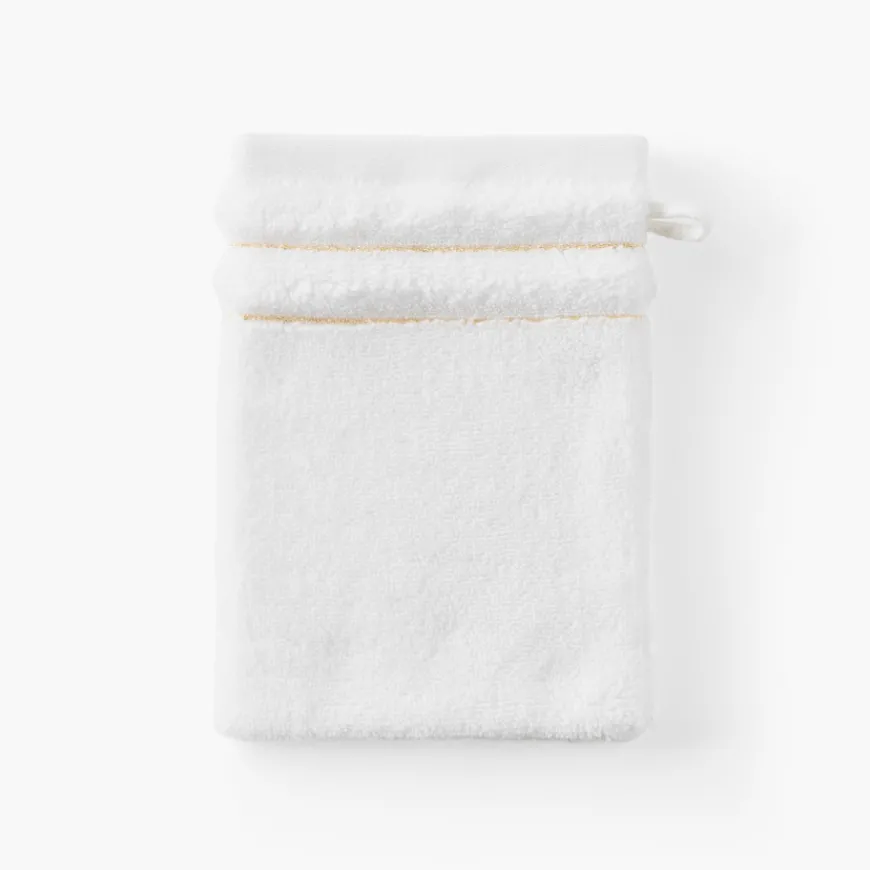 Gants De Toilette|Carré Blanc Gant de toilette coton Mon Ange blanc