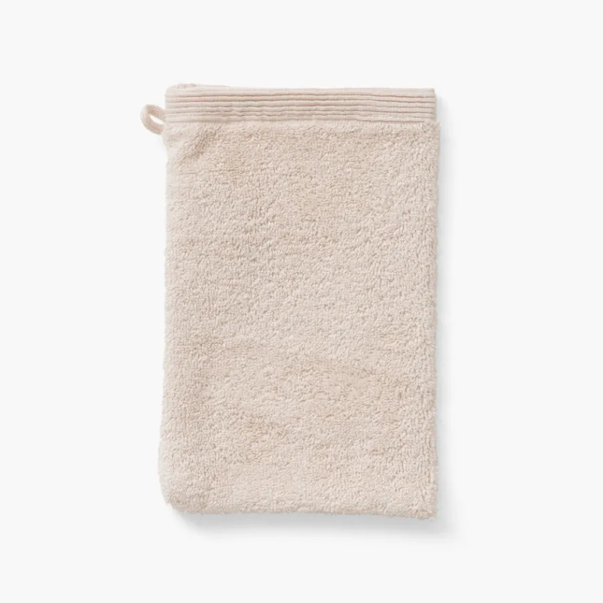 Gants De Toilette|Carré Blanc Gant de toilette coton Récif sable