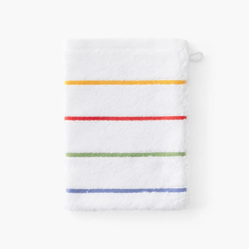 Gants De Toilette|Carré Blanc Gant de toilette coton Rosella blanc