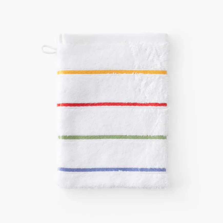 Gants De Toilette|Carré Blanc Gant de toilette coton Rosella blanc
