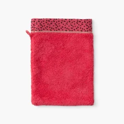 Gants De Toilette|Carré Blanc Gant de toilette coton Rosella coquelicot