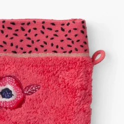 Gants De Toilette|Carré Blanc Gant de toilette coton Rosella coquelicot