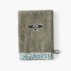 Gants De Toilette|Carré Blanc Gant de toilette Playful kaki