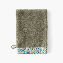 Gants De Toilette|Carré Blanc Gant de toilette Playful kaki