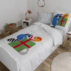 Housses De Couette|Nouveautés Bébénew|Carré Blanc Housse de couette coton bio Tadam enfant