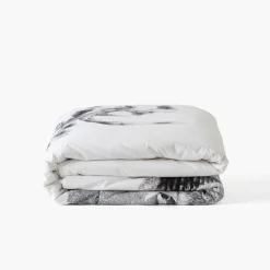 Housses De Couette|Carré Blanc Housse de couette coton réversible Elaphe