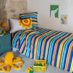 Linge De Litbio|Housses De Couette|Carré Blanc Housse de couette enfant coton bio Pinata