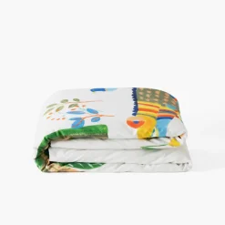 Linge De Litbio|Housses De Couette|Carré Blanc Housse de couette enfant coton bio Pinata