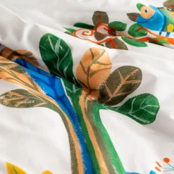 Linge De Litbio|Housses De Couette|Carré Blanc Housse de couette enfant coton bio Pinata