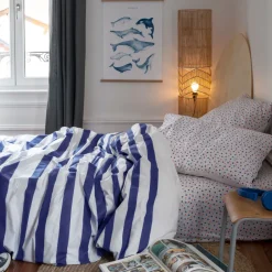 Linge De Litbio|Housses De Couette|Carré Blanc Housse de couette enfant réversible coton biologique Ptitchic
