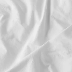 Linge De Litbio|Housses De Couette|Carré Blanc Housse de couette enfant coton lavé biologique Souffle blanc