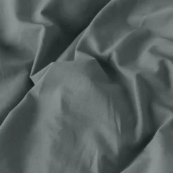 Housses De Couette|Carré Blanc Housse de couette lin et coton lavé Songe kaki cendré