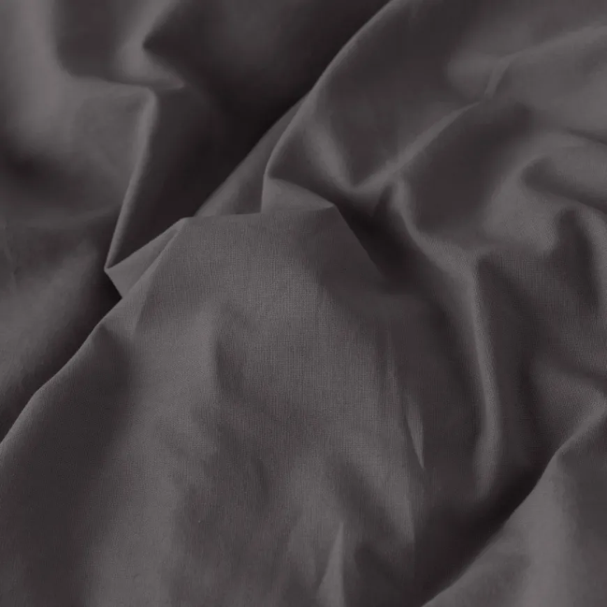 Housses De Couette|Carré Blanc Housse de couette lin et coton lavé Songe charbon