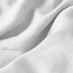 Housses De Couette|Carré Blanc Housse de couette lin et coton lavé Songe blanc
