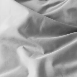 Housses De Couette|Carré Blanc Housse de couette percale de coton Neo gris