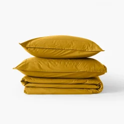 Housses De Couette|Carré Blanc Housse de couette percale de coton Neo curry