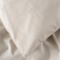 Housses De Couette|Carré Blanc Housse de couette percale de coton Neo ficelle