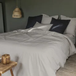 Housses De Couette|Carré Blanc Housse de couette percale de coton Neo ficelle