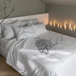 Housses De Couette|Carré Blanc Housse de couette réversible coton Harfang