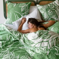 Housses De Couette|Carré Blanc Housse de couette réversible percale de coton bio Canopée
