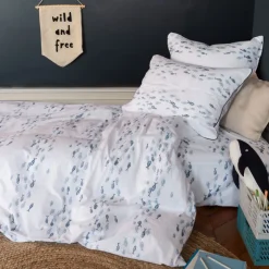 Housses De Couette|Carré Blanc Housse de couette réversible pur coton Océanos