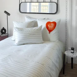 Housses De Couette|Carré Blanc Housse de couette réversible percale de coton Monamour ballon