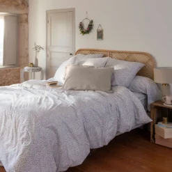 Housses De Couette|Carré Blanc Housse de couette réversible percale de coton Eloges