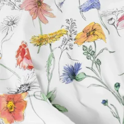 Housses De Couette|Carré Blanc Housse de couette réversible percale de coton Eloges
