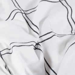 Housses De Couette|Carré Blanc Housse de couette réversible percale de coton Grizzli