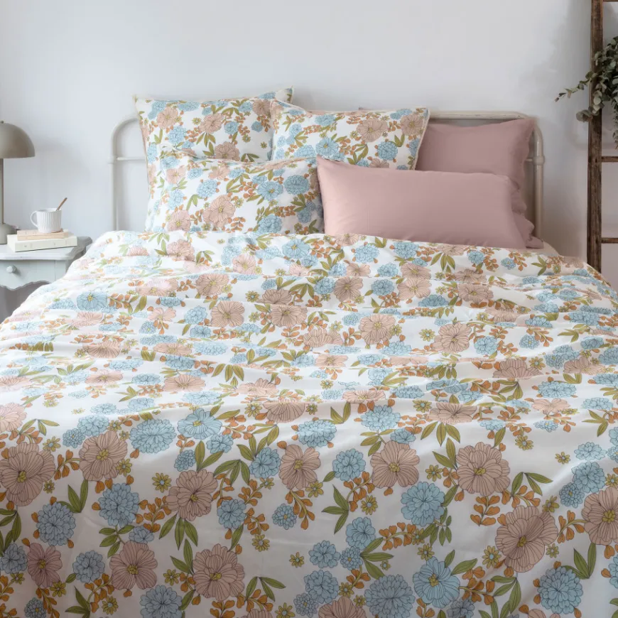 Housses De Couette|Carré Blanc Housse de couette réversible pur coton Méli-Mélo