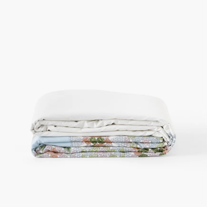 Housses De Couette|Carré Blanc Housse de couette réversible pur coton Méli-Mélo