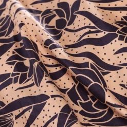 Housses De Couette|Carré Blanc Housse de couette réversible percale de coton Hokkaido violet
