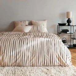 Housses De Couette|Carré Blanc Housse de couette réversible percale de coton bio Gisèle