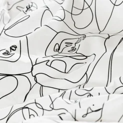 Housses De Couette|Carré Blanc Housse de couette réversible percale de coton Callipyge abstrait
