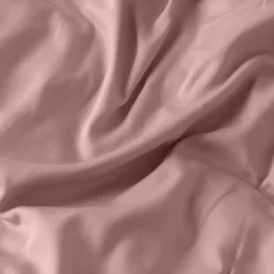 Housses De Couette|Carré Blanc Housse de couette satin de coton lavé bio Quartz blush